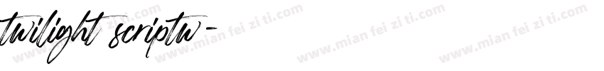 twilight scriptw字体转换